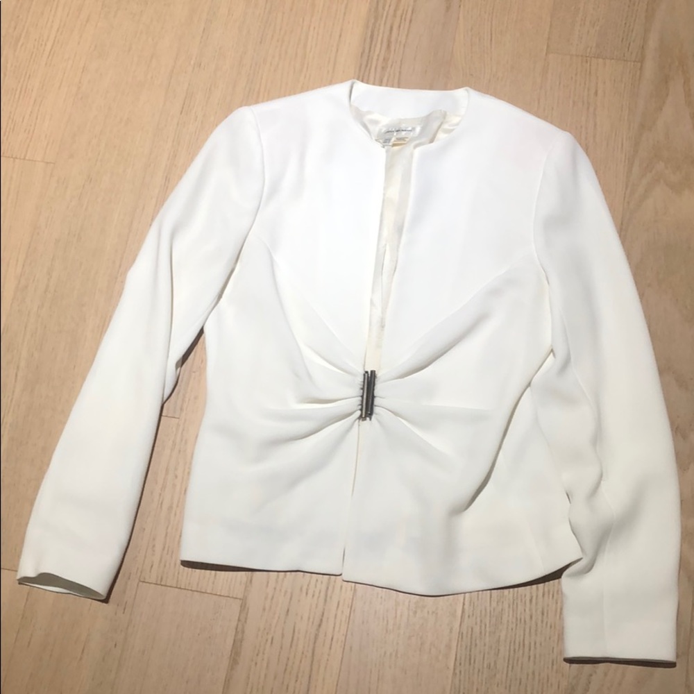 White zara jacket size 10